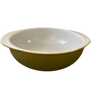 Vintage Pyrex Verde Olive Green Mixing Bowl 2.5 qt Century Kitchen Collectible‎